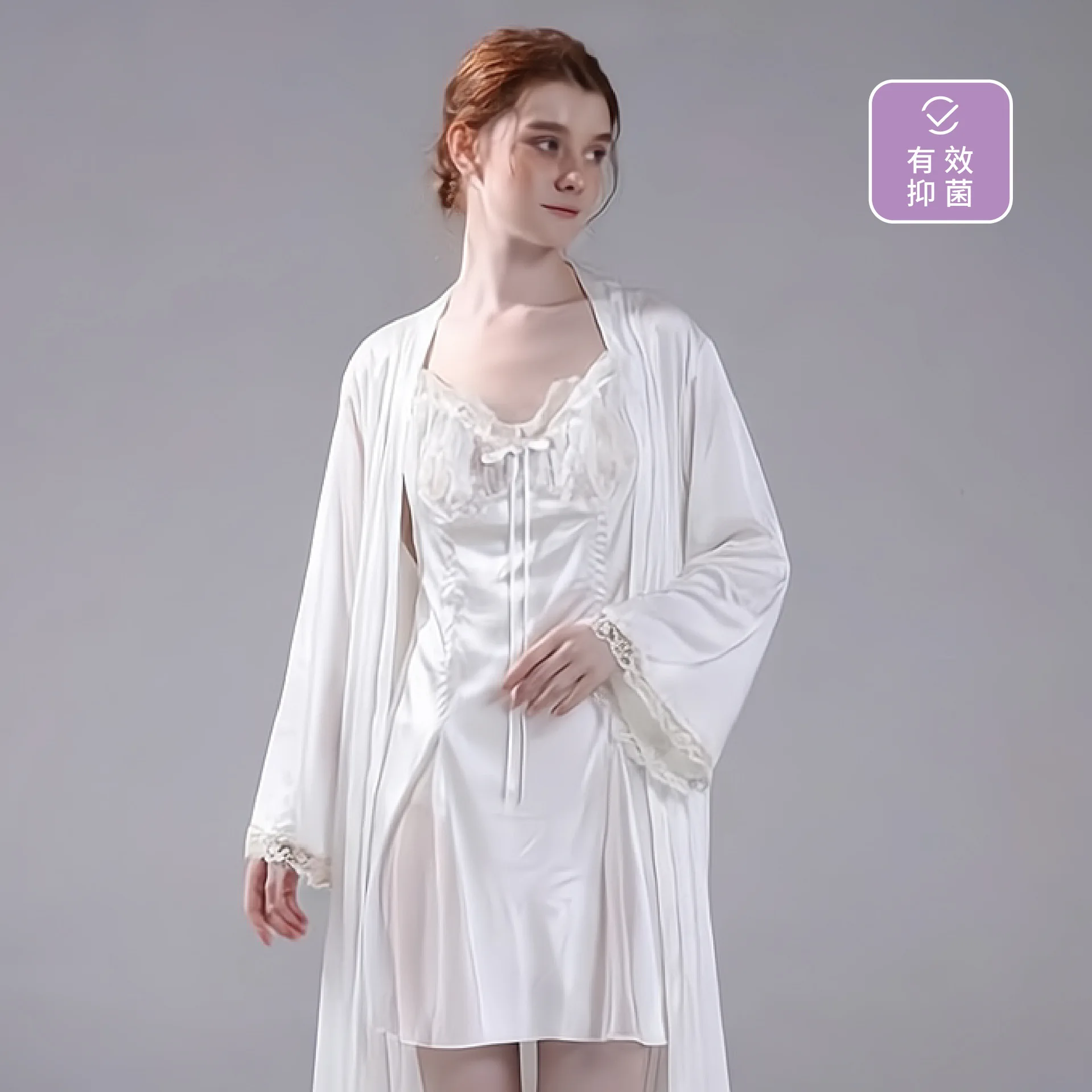 Twinset Robe Set Women Lace Bathrobe Nightgown Sleepwear Loungewear Spring Summer Kimono Dressing Gown Lingerie
Twinset Robe Set Women Lace Bathrobe Nightgown Sleepwear Loungewear Spring Summer Kimono Dressing Gown Lingerie 