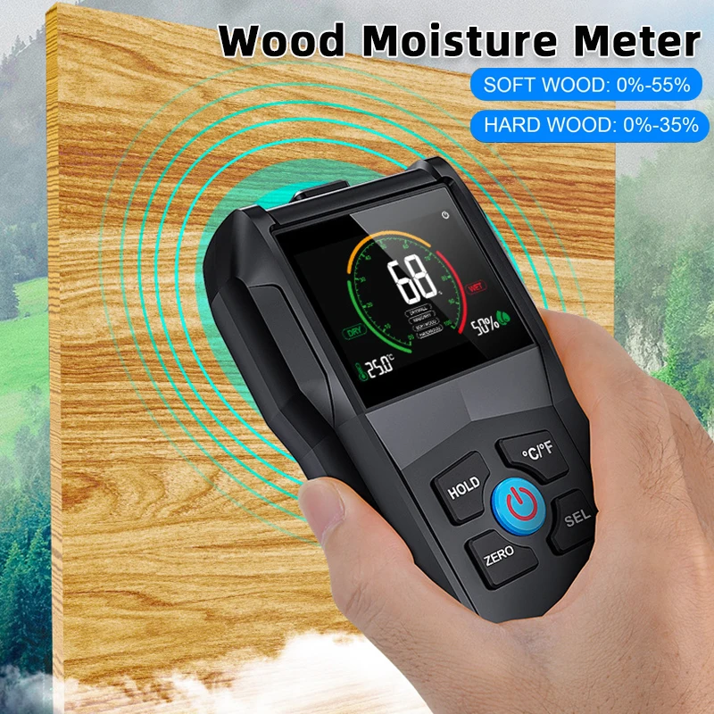 Portable Wood Moisture Meter WM700A Wood Humidity Tester Non-Contact Digital Hygrometer Moisture Analyzer for Wood Timber Damp
Portable Wood Moisture Meter WM700A Wood Humidity Tester Non-Contact Digital Hygrometer Moisture Analyzer for Wood Timber Damp