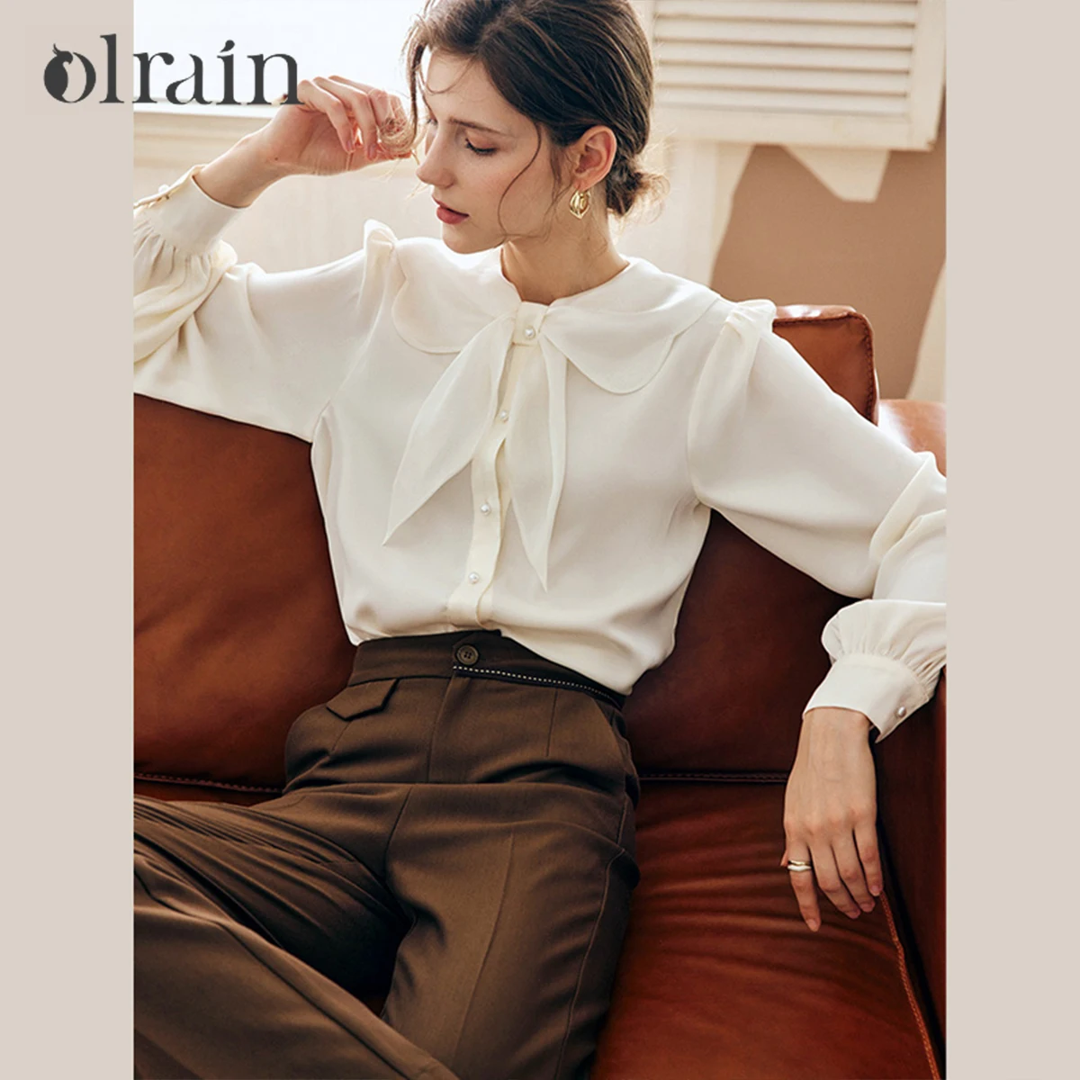 OLrain женские блузки с длинными рукавами, французская шифоновая рубашка с галстуком-бабочкой, осень 2022, офисные женские свободные женские топы с шарфом и воротником O22QX65539
OLrain женские блузки с длинными рукавами, французская шифоновая рубашка с галстуком-бабочкой, осень 2022, офисные женские свободные женские топы с шарфом и воротником O22QX65539