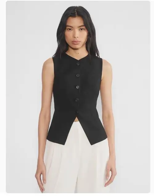 YY0331 25 Spring New Product TRF Women's slim fit vest style sleeveless round neck casual top 2010724
YY0331 25 Spring New Product TRF Women's slim fit vest style sleeveless round neck casual top 2010724