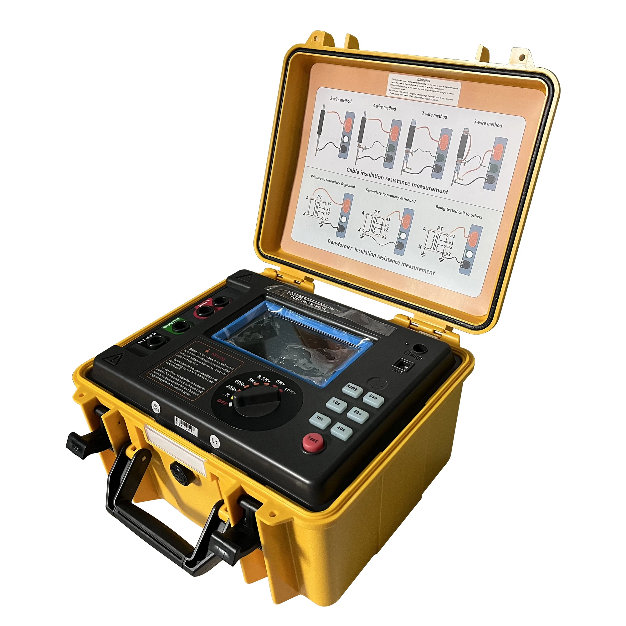 Push Electrical Digital 10kv 5kv Insulation Resistance Tester
Push Electrical Digital 10kv 5kv Insulation Resistance Tester