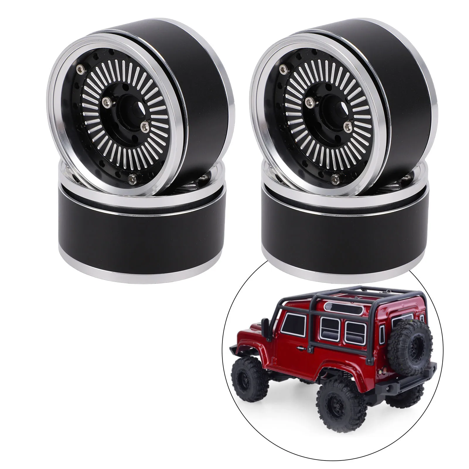 1.9 Inch RC Wheel Rims Aluminum Alloy RC Crawler Wheel Rims for 1/10 RC Crawler Model Anodized Coating Good Heat Dissipation
1.9 Inch RC Wheel Rims Aluminum Alloy RC Crawler Wheel Rims for 1/10 RC Crawler Model Anodized Coating Good Heat Dissipation