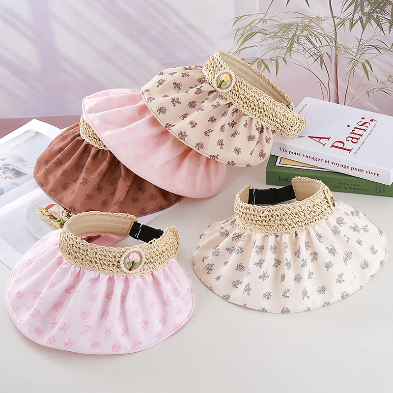 Cute Wide Brim Child Little Flower Sun Hat Empty Top Foldable Sun Visor Hat Quick-Drying UV Protection Bucket Hat Summer Outdoor
Cute Wide Brim Child Little Flower Sun Hat Empty Top Foldable Sun Visor Hat Quick-Drying UV Protection Bucket Hat Summer Outdoor