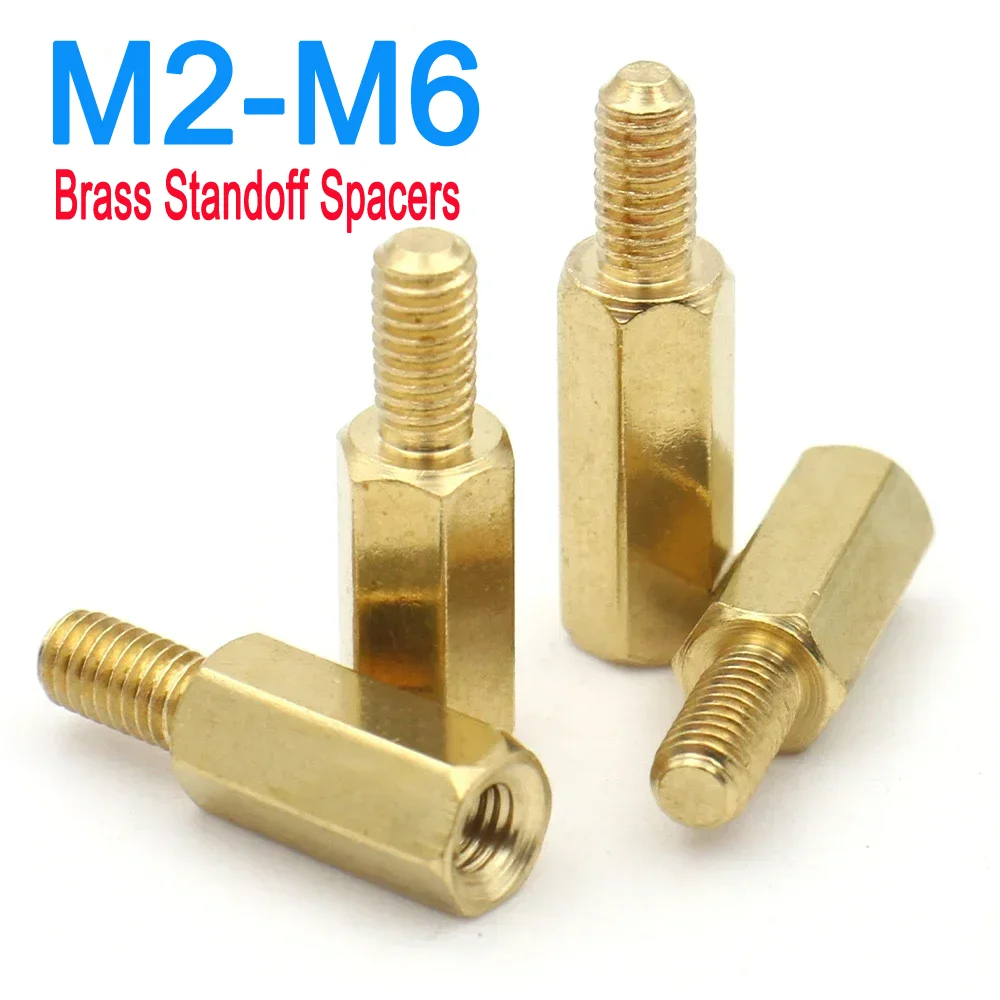 M2 M2.5 M3 M4 M5 M6 Male to Female Brass Spacer Long Hexagonal Brass PCB Standoff Spacers 5/10/20/50pcs
M2 M2.5 M3 M4 M5 M6 Male to Female Brass Spacer Long Hexagonal Brass PCB Standoff Spacers 5/10/20/50pcs