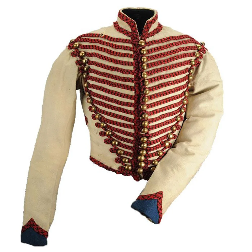 Tudor Elizabethan King Costume Victorian Royal Noble Prince Jacket Renaissance Steampunk Military Hussar Uniform Coat
Tudor Elizabethan King Costume Victorian Royal Noble Prince Jacket Renaissance Steampunk Military Hussar Uniform Coat