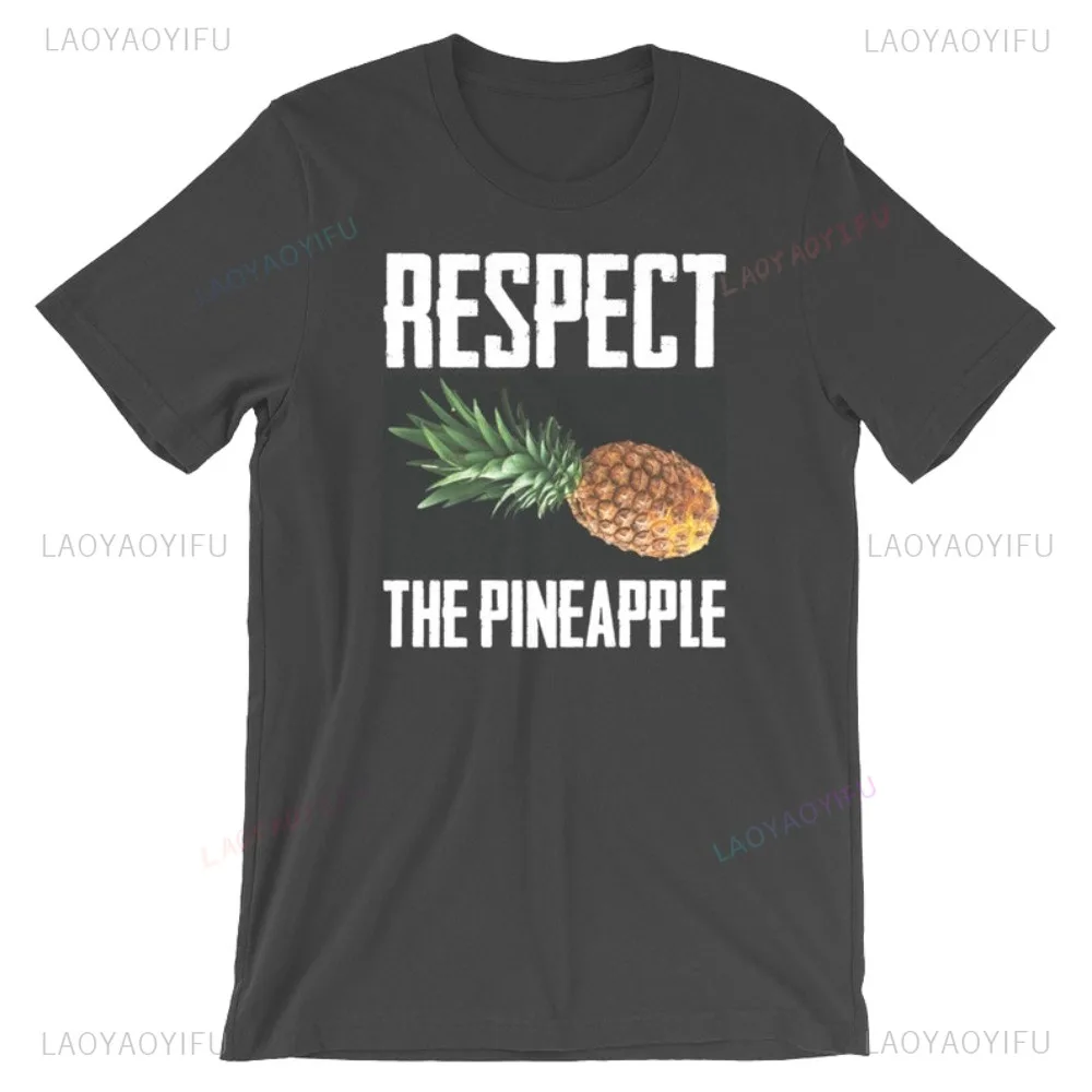 Funny Tropical Fruit Graphic Respect The Pineapple T Shirt Casual Fashion Hip Hop Man Tshirt Streetwear Pineapple Lover Tees
Funny Tropical Fruit Graphic Respect The Pineapple T Shirt Casual Fashion Hip Hop Man Tshirt Streetwear Pineapple Lover Tees