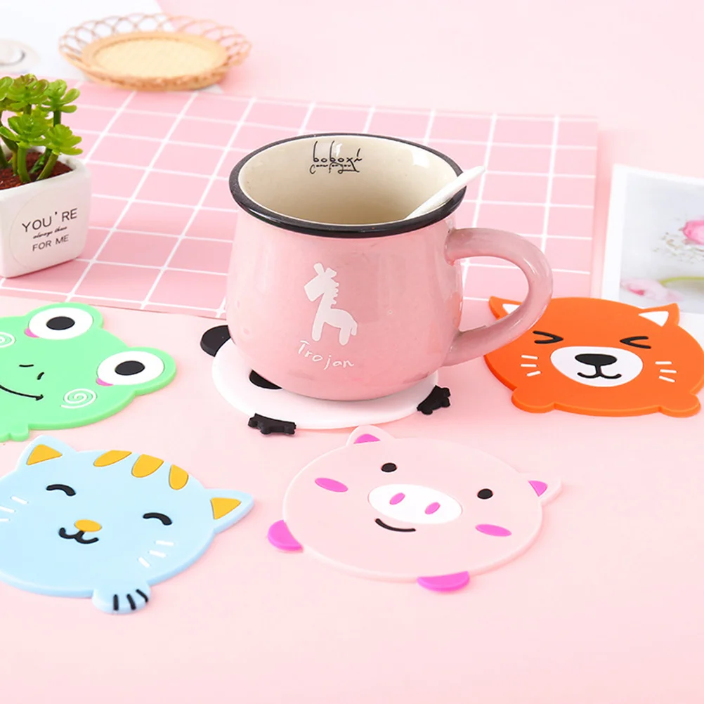 10Pcs Creative Animal Pattern Coasters PVC Non-Slip Heat Resistant Cup Holder Pads for Home Office Restaurant
10Pcs Creative Animal Pattern Coasters PVC Non-Slip Heat Resistant Cup Holder Pads for Home Office Restaurant