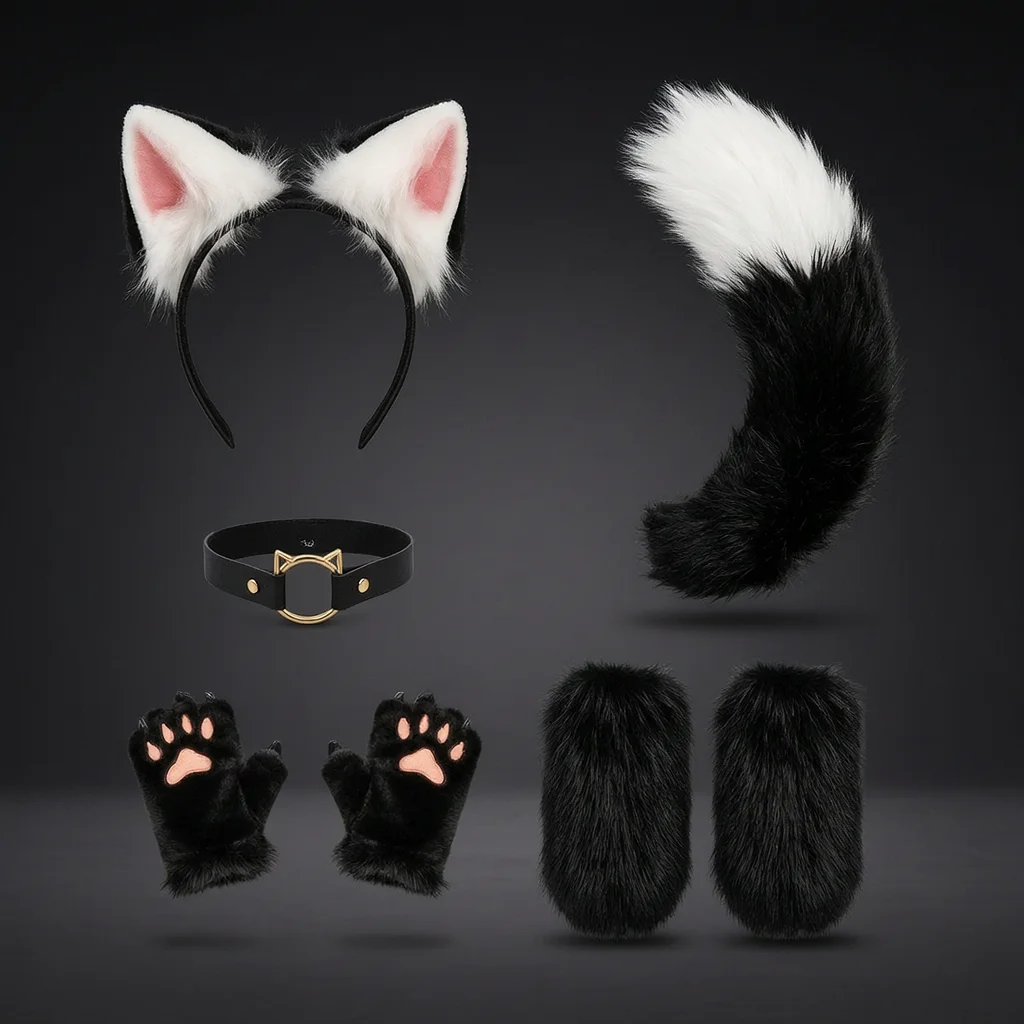 Cosplay Prop Set Fox Tail Ears Paw Gloves Boot Covers Artificial Fur Halloween Party Costume
Cosplay Prop Set Fox Tail Ears Paw Gloves Boot Covers Artificial Fur Halloween Party Costume