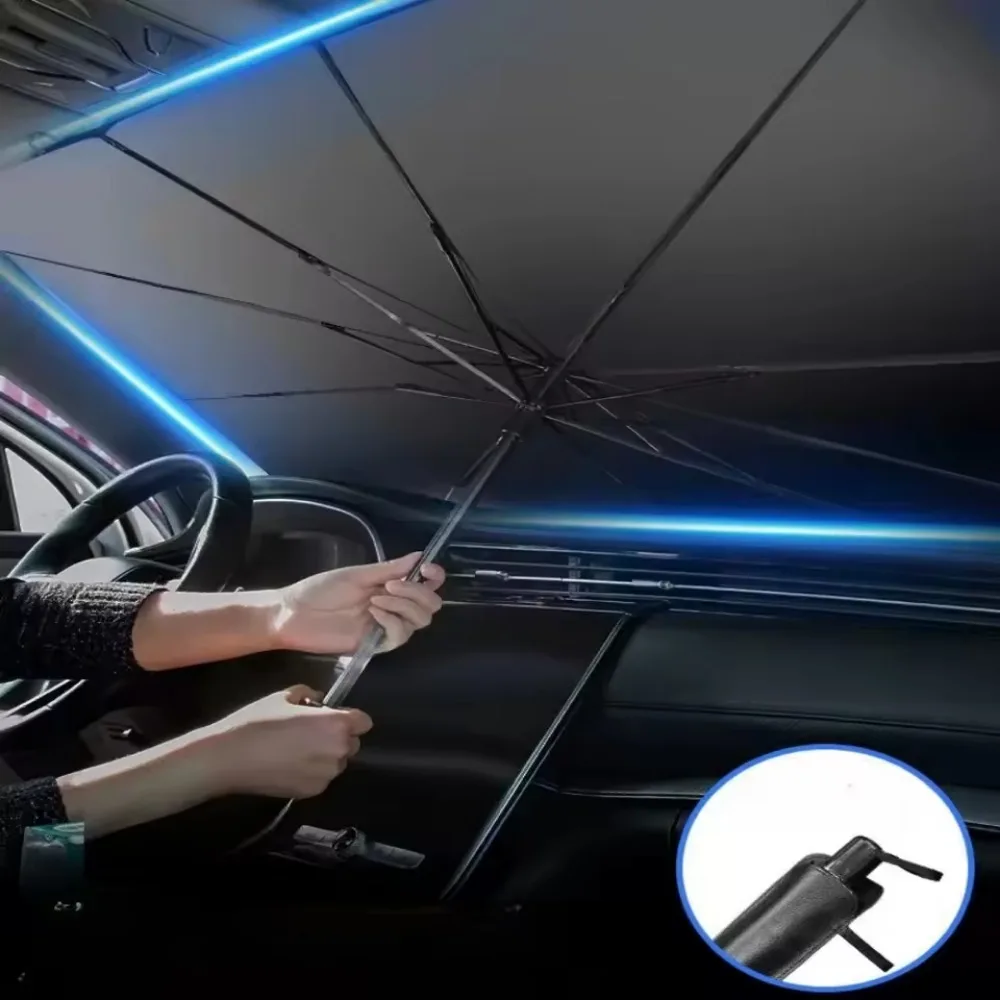Car Front Windshield Sunshade Umbrella Summer Sun Protection Sunshade Blocking Car Interior Cooling Supplies
Car Front Windshield Sunshade Umbrella Summer Sun Protection Sunshade Blocking Car Interior Cooling Supplies