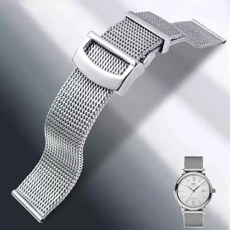 20mm 22mm Bracelet Metal Mesh Watch Band Milanese Stainless Steel Watch Band for IWC PORTOFINO PORTUGIESER Wristband Accessories
20mm 22mm Bracelet Metal Mesh Watch Band Milanese Stainless Steel Watch Band for IWC PORTOFINO PORTUGIESER Wristband Accessories