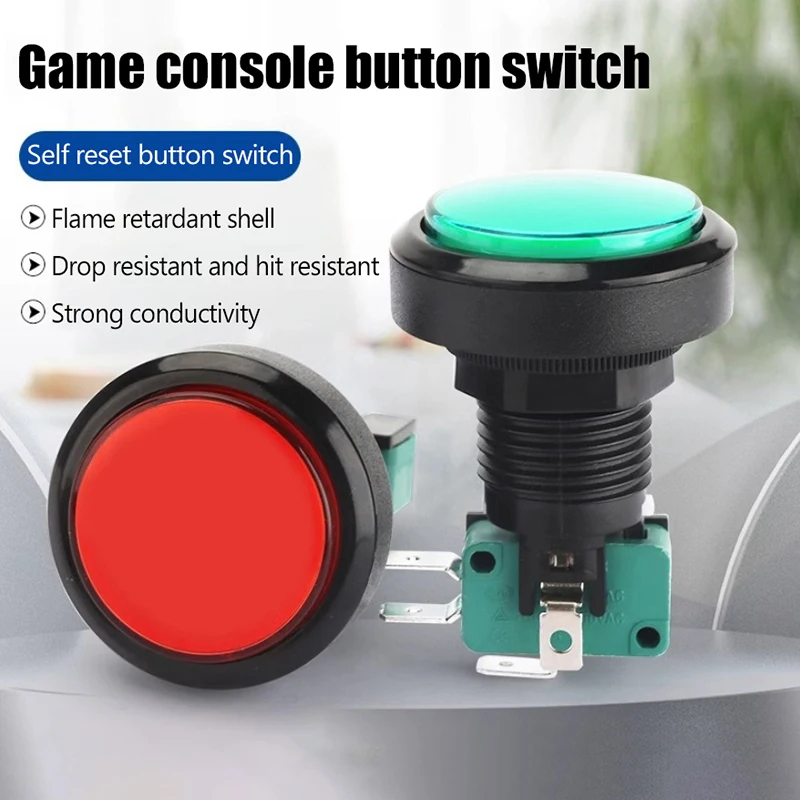 Color Arcade Button Switch 33/45/60mm Dome Button Car Wash Machine Claw Machine Button Self Resetting Game Machine Button Switch
Color Arcade Button Switch 33/45/60mm Dome Button Car Wash Machine Claw Machine Button Self Resetting Game Machine Button Switch