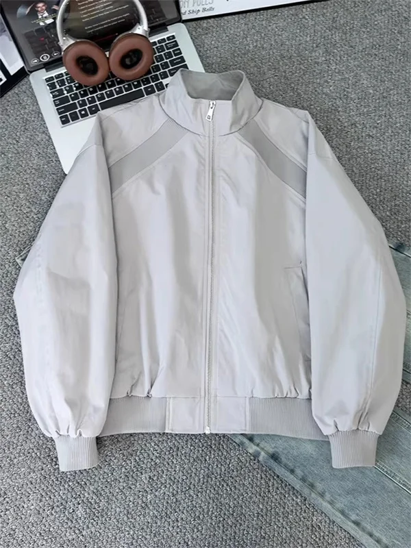 American Sle Baseball Jaet Men's Casual Loose Fit Stand Collar Spring Autumn Trendy Brand Ins Haome Outerwear
American Sle Baseball Jaet Men's Casual Loose Fit Stand Collar Spring Autumn Trendy Brand Ins Haome Outerwear
