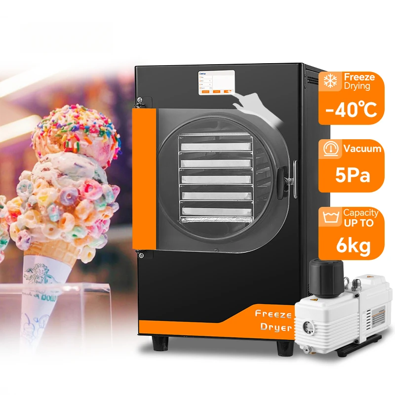 Home Use 6Kg Automatic Freeze Dryer Hine Small Capacity Vacuum For Food Processing Candy Drying Engine Pump Gear Core
Home Use 6Kg Automatic Freeze Dryer Hine Small Capacity Vacuum For Food Processing Candy Drying Engine Pump Gear Core