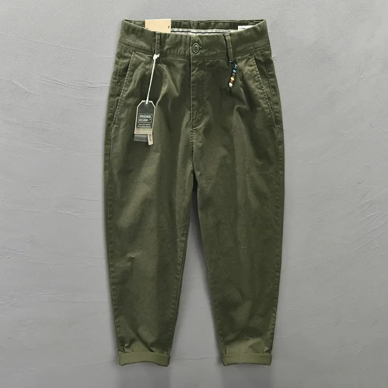 Japanese Cargo Pants Men Spring Summer Man Pants Casual Pure Cotton Comfortable Micro Stretch Work Pants Fashion Mens Trousers
Japanese Cargo Pants Men Spring Summer Man Pants Casual Pure Cotton Comfortable Micro Stretch Work Pants Fashion Mens Trousers