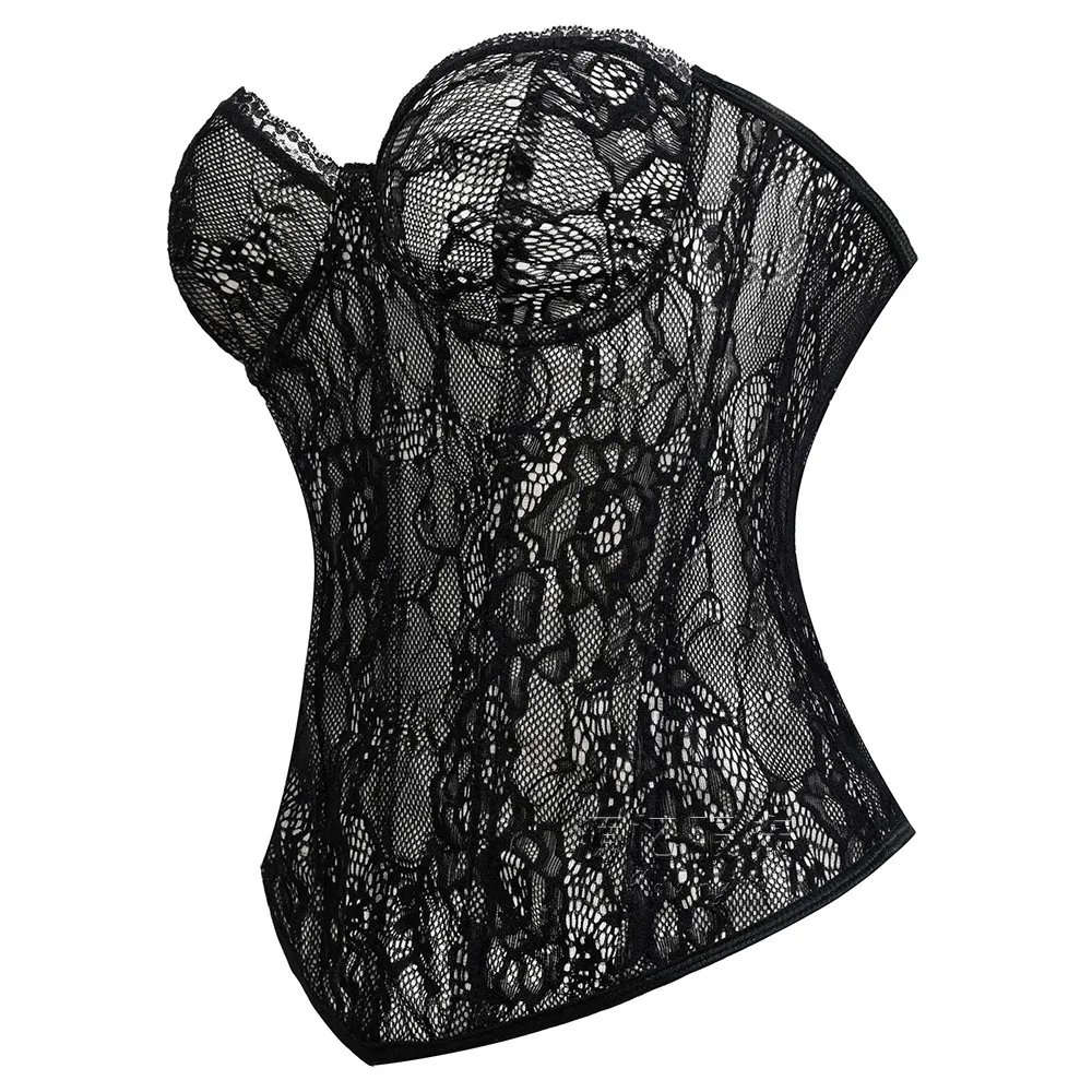 Sexy Lace Overbust Corset Women Light Breathable Solid Tight Shapewear Fishbone Bustier Waist Trainer Corselet Slim Shaping Vest
Sexy Lace Overbust Corset Women Light Breathable Solid Tight Shapewear Fishbone Bustier Waist Trainer Corselet Slim Shaping Vest