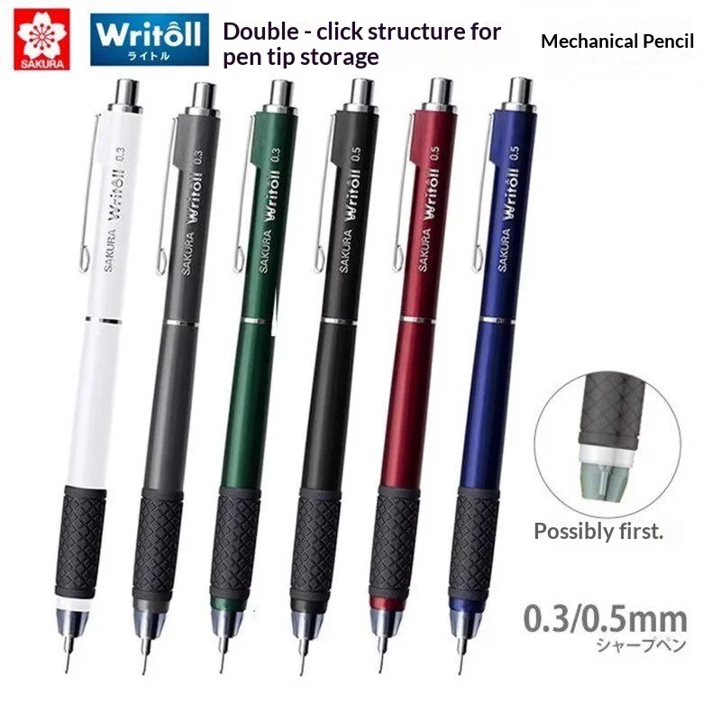 Japan SAKURA Dual Action Mechanical Pencil,0.5mm Retractable Tip Shock-Absorbing&Unbreakable Lead Anti-slip Grip For Comic Art
Japan SAKURA Dual Action Mechanical Pencil,0.5mm Retractable Tip Shock-Absorbing&Unbreakable Lead Anti-slip Grip For Comic Art