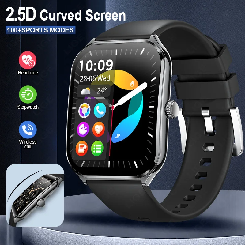 LIGE New Ultra-thin Smart Watch Ladies 1.96‘’ AMOLED 368*448 HD Pixel Display Always Displays Time Bluetooth Call Smartwatch Men
LIGE New Ultra-thin Smart Watch Ladies 1.96‘’ AMOLED 368*448 HD Pixel Display Always Displays Time Bluetooth Call Smartwatch Men