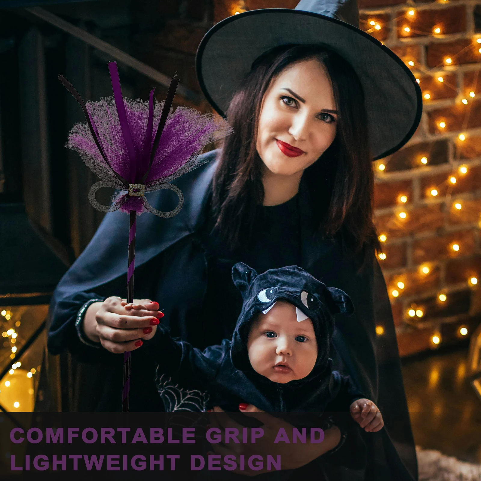 Halloween Party Cosplay Witch Besom Prop Costume Accessories Lightweight Comfortable Grip Halloween Decoration Ornament For Kids
Halloween Party Cosplay Witch Besom Prop Costume Accessories Lightweight Comfortable Grip Halloween Decoration Ornament For Kids