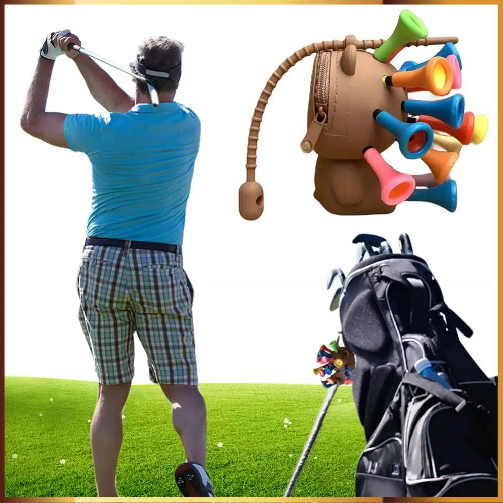 Cute Bear Golf Tee Holder Hold 1 Golf Ball and 17 Golf Tees Golf Ball Bag Fun Golf Accessories for Men and Women
Cute Bear Golf Tee Holder Hold 1 Golf Ball and 17 Golf Tees Golf Ball Bag Fun Golf Accessories for Men and Women