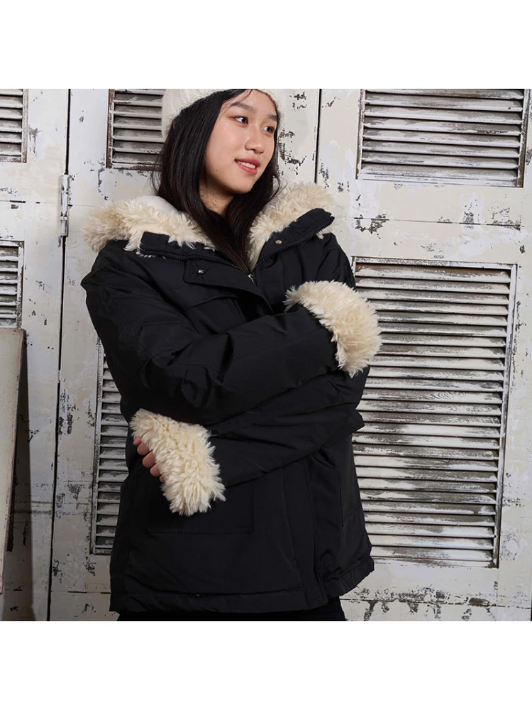Thiened Warm Cotton Jaet Women's Faux Lamb Fur Outerwear Autumn Winter New Sle Small Size Loose Cotton Coat Top
Thiened Warm Cotton Jaet Women's Faux Lamb Fur Outerwear Autumn Winter New Sle Small Size Loose Cotton Coat Top