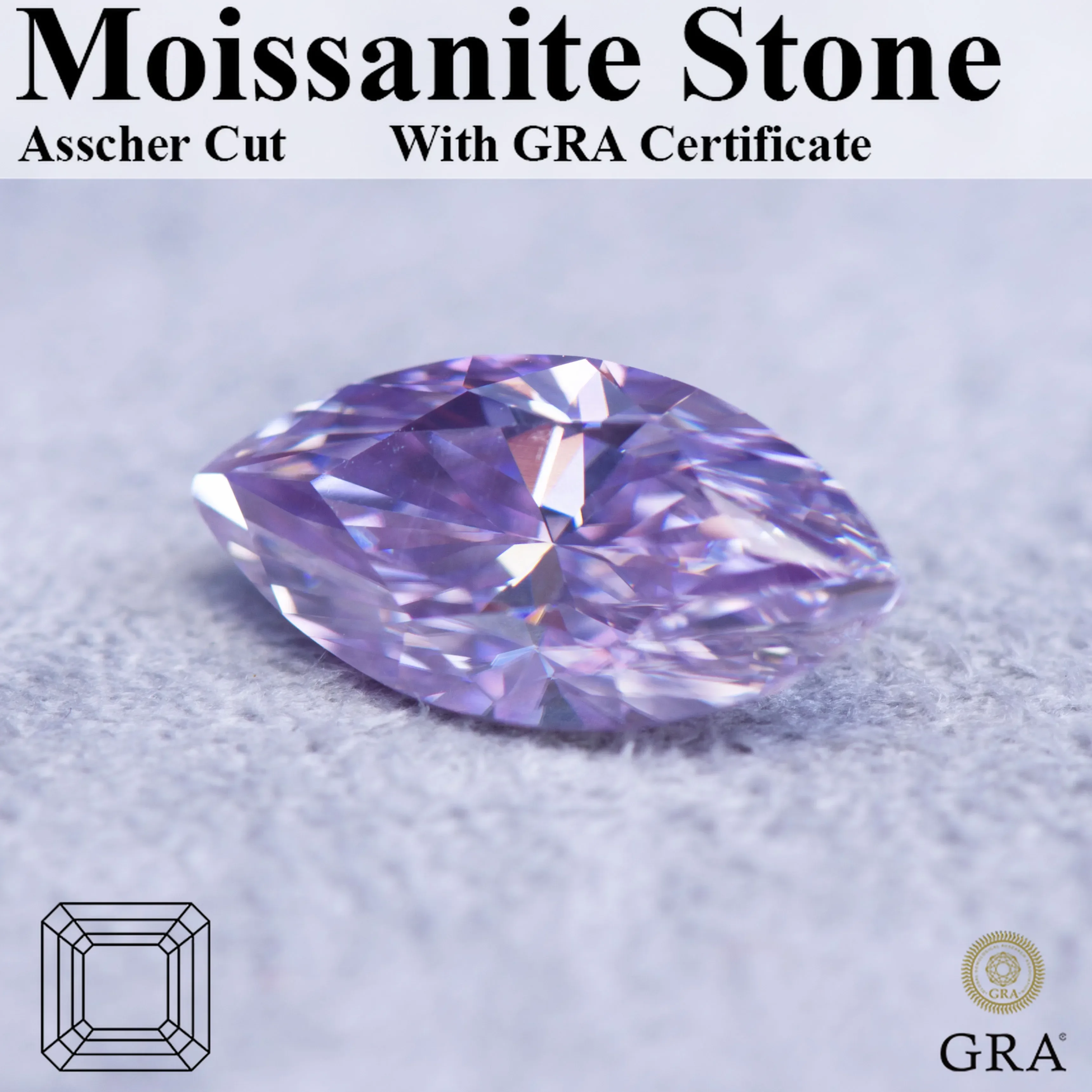 Wholesale Moissanite Stone Light Purple Color Marquise Cut Charms Gemstone DIY Ring Necklace Earrings Main Materials with Certi
Wholesale Moissanite Stone Light Purple Color Marquise Cut Charms Gemstone DIY Ring Necklace Earrings Main Materials with Certi
