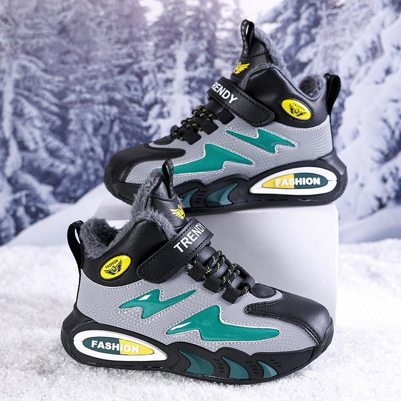 Children's Casual Snow Boots 2025 Winter Non-slip Outdoor Mountain Climbing Shoes Fashion boys Waterproof Warm Sneakers
Children's Casual Snow Boots 2025 Winter Non-slip Outdoor Mountain Climbing Shoes Fashion boys Waterproof Warm Sneakers
