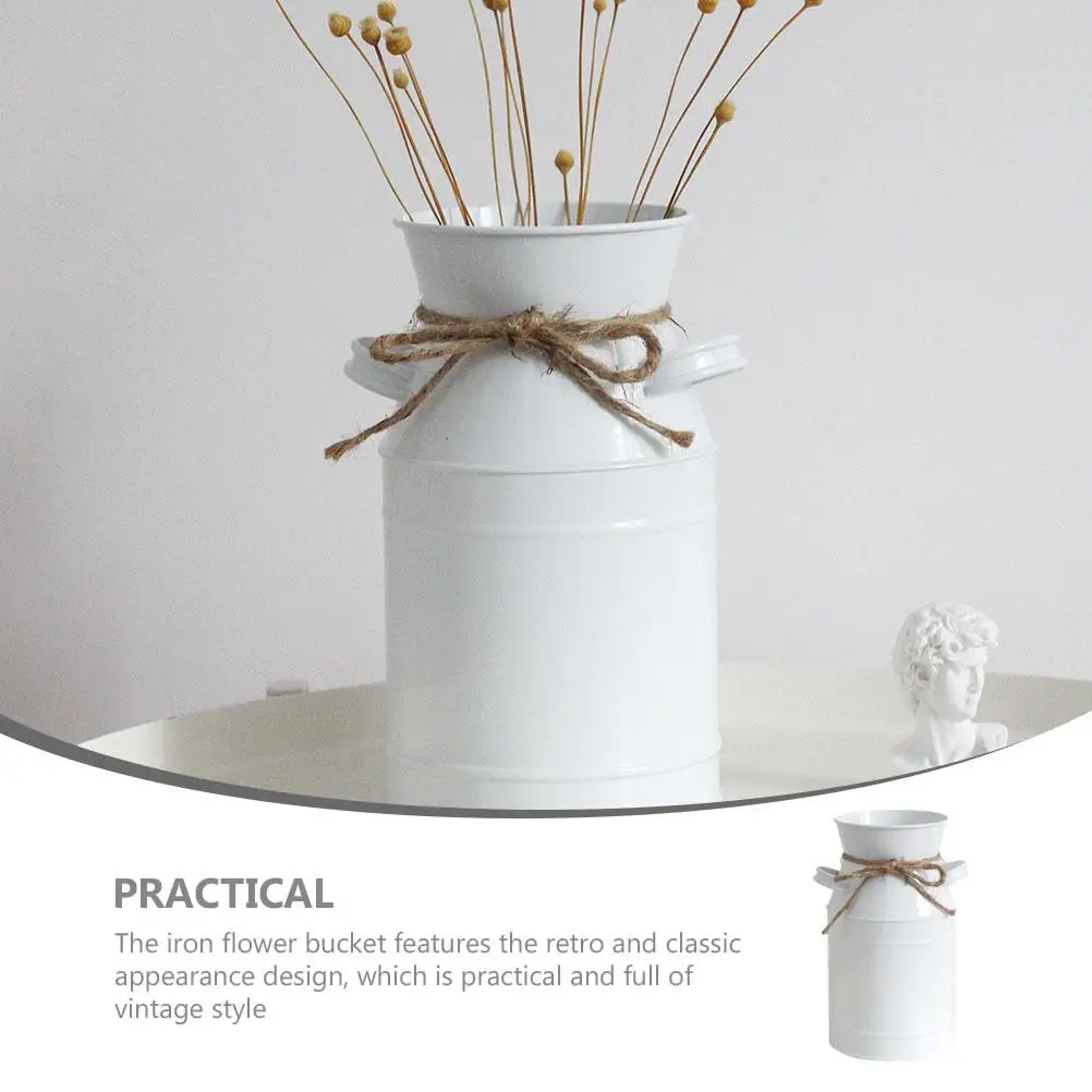 White Iron Flower Vase Metal Vase For Wedding Vases Decorative Floral Vase Centerpieces Flower Buckets Vintage Vase Planters
White Iron Flower Vase Metal Vase For Wedding Vases Decorative Floral Vase Centerpieces Flower Buckets Vintage Vase Planters