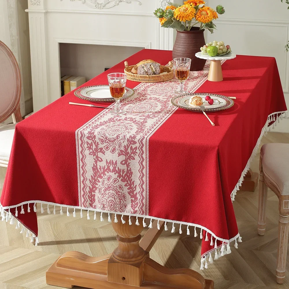 Festive Wedding Red with Table Flag Wedding Wedding Room Decoration Rectangular Engagement Coffee Table Cloth Spot
Festive Wedding Red with Table Flag Wedding Wedding Room Decoration Rectangular Engagement Coffee Table Cloth Spot
