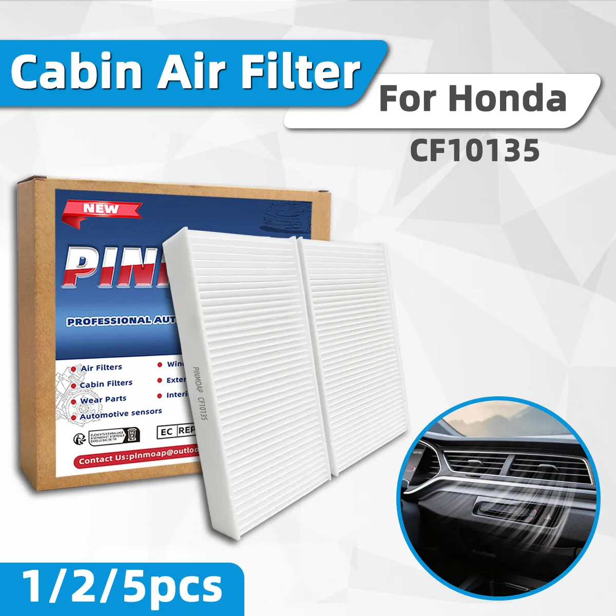 1/2/5PCS Air Conditioning Filter Cf10135 Activated Carbon Air Conditioning Filter Dust Screen Air Outlet Filter Automotive Parts
1/2/5PCS Air Conditioning Filter Cf10135 Activated Carbon Air Conditioning Filter Dust Screen Air Outlet Filter Automotive Parts