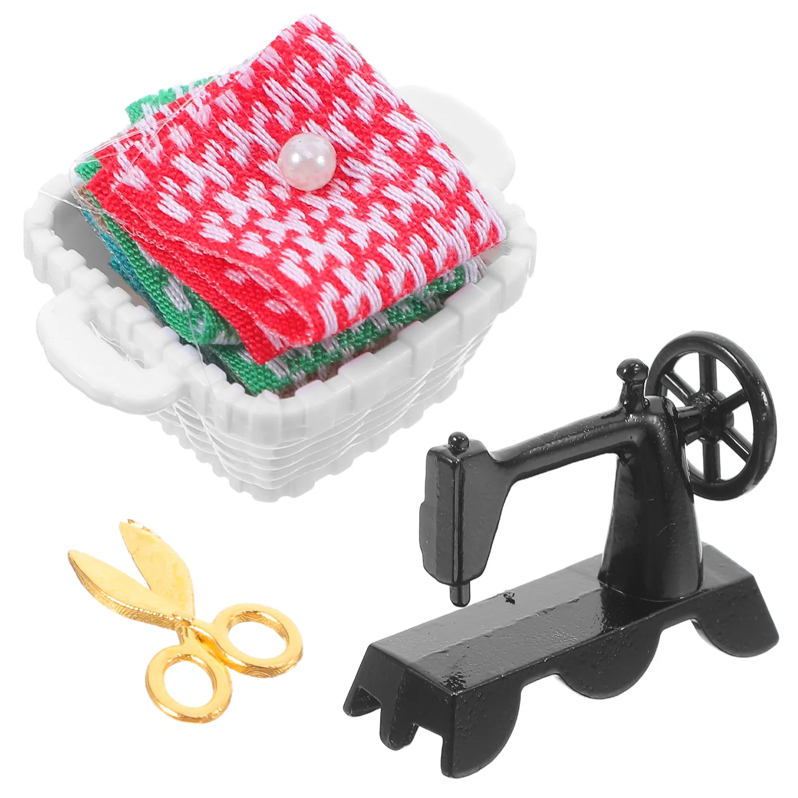 1Set Miniature Vintage Tabletop Sewing Machine Set Hand-Knitted Yarn Accessories Dollhouse Miniature Scene Realistic Sewing
1Set Miniature Vintage Tabletop Sewing Machine Set Hand-Knitted Yarn Accessories Dollhouse Miniature Scene Realistic Sewing