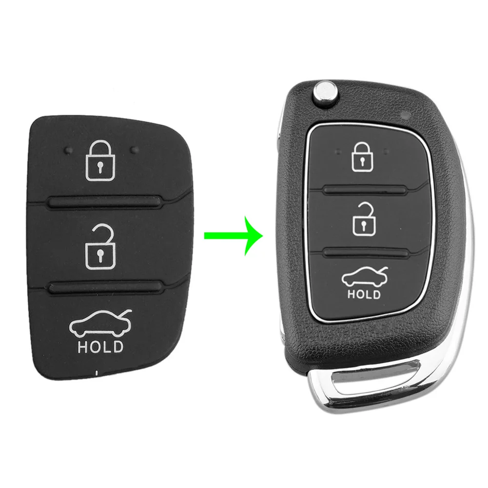 3 Button Flip Folding Remote Car Remote Keyless Entry Car Key Case Silicone Pad Replacement for Kia Black
3 Button Flip Folding Remote Car Remote Keyless Entry Car Key Case Silicone Pad Replacement for Kia Black