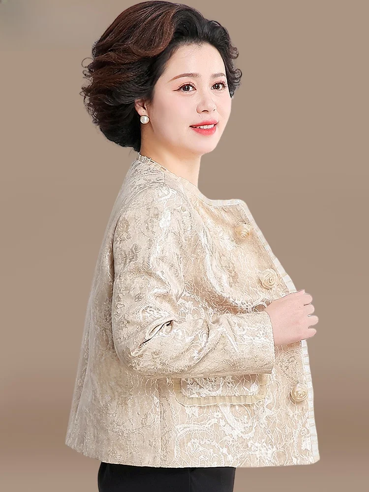 Spring Faion ort Embroidered Jaet Mommy Sle Middle-Aged And ly Women's Clothing Ele National Sle Windbreaker
Spring Faion ort Embroidered Jaet Mommy Sle Middle-Aged And ly Women's Clothing Ele National Sle Windbreaker