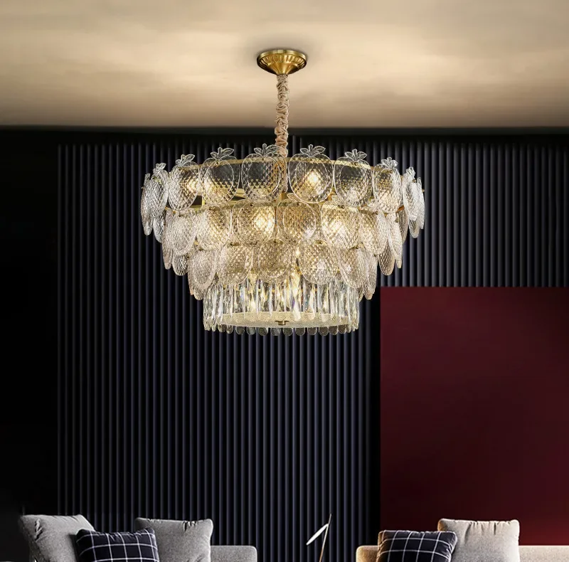 GHJUYIOL Light luxury living room pendant light, simple and atmospheric, all copper crystal glass bedroom, dining room pendant l
GHJUYIOL Light luxury living room pendant light, simple and atmospheric, all copper crystal glass bedroom, dining room pendant l
