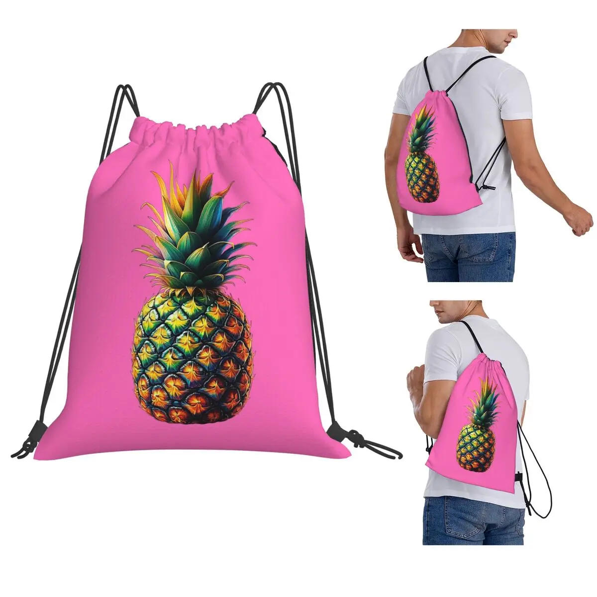 Upside Down Pink Pineapple IYKYK Lifestyle Backpacks Portable Drawstring Bags Sports Bag Book Bags for Man Woman School
Upside Down Pink Pineapple IYKYK Lifestyle Backpacks Portable Drawstring Bags Sports Bag Book Bags for Man Woman School