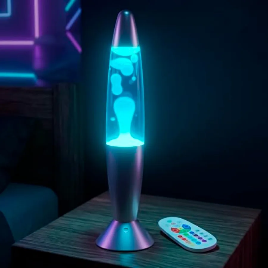 16" LED Liquid Motion Lamp with Remote Control 17 Color Changing Decorative Novelty Lighting for Bedroom, Living Room, and Offi
16" LED Liquid Motion Lamp with Remote Control 17 Color Changing Decorative Novelty Lighting for Bedroom, Living Room, and Offi