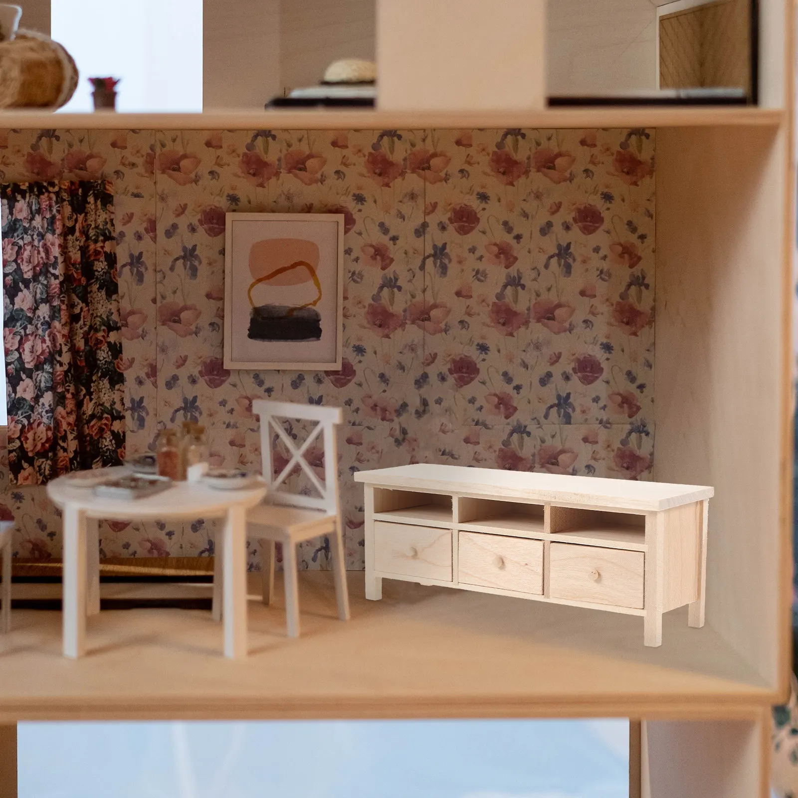 Miniature Wood TV Cabinet Drawer Natural Wear-Resistant Decorative Mini House Furniture Mini Decor Accessories Realistic Small
Miniature Wood TV Cabinet Drawer Natural Wear-Resistant Decorative Mini House Furniture Mini Decor Accessories Realistic Small