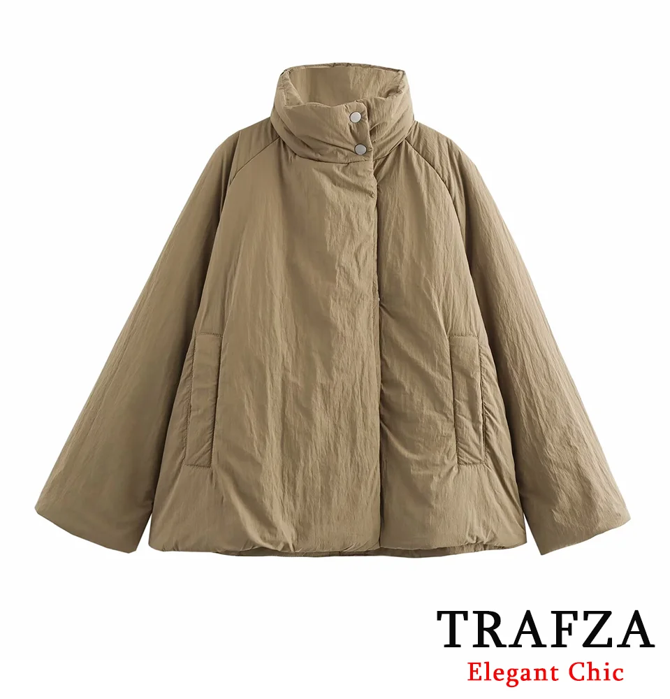 TRAFZA Women Vintage Padding Jacket Coat Turtleneck Zip Pocket Padding Coat New 2024 Fall Winter Fashion Casual Simple Coat
TRAFZA Women Vintage Padding Jacket Coat Turtleneck Zip Pocket Padding Coat New 2024 Fall Winter Fashion Casual Simple Coat