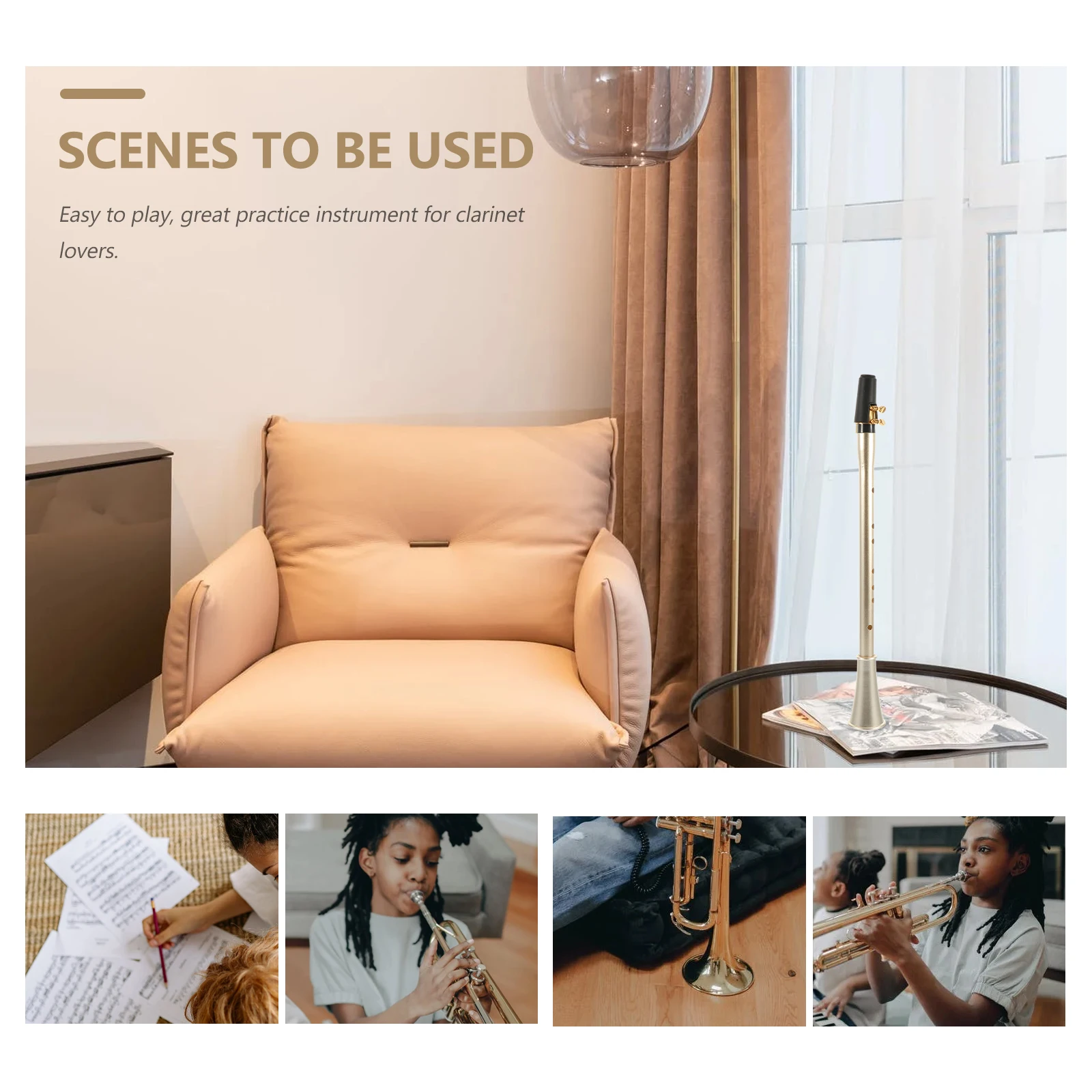 Beginner Practice Wind Exquisite Clarinet Simple Instrument Durable Lightweight Long Lifespan Anti-Oxidation Sustained Sound
Beginner Practice Wind Exquisite Clarinet Simple Instrument Durable Lightweight Long Lifespan Anti-Oxidation Sustained Sound