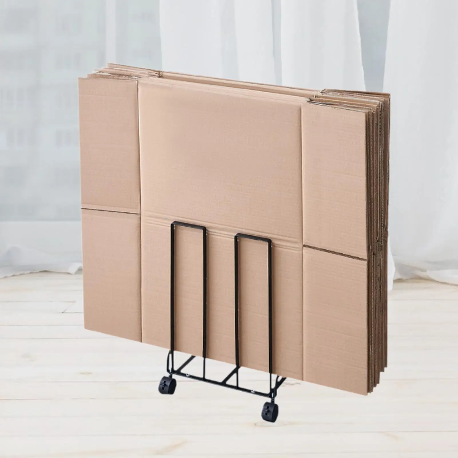 Multipurpose Carton Storage Rack with Swivel Casters Sturdy Organizer Shelf for Cardboard and Panel Storage
Multipurpose Carton Storage Rack with Swivel Casters Sturdy Organizer Shelf for Cardboard and Panel Storage
