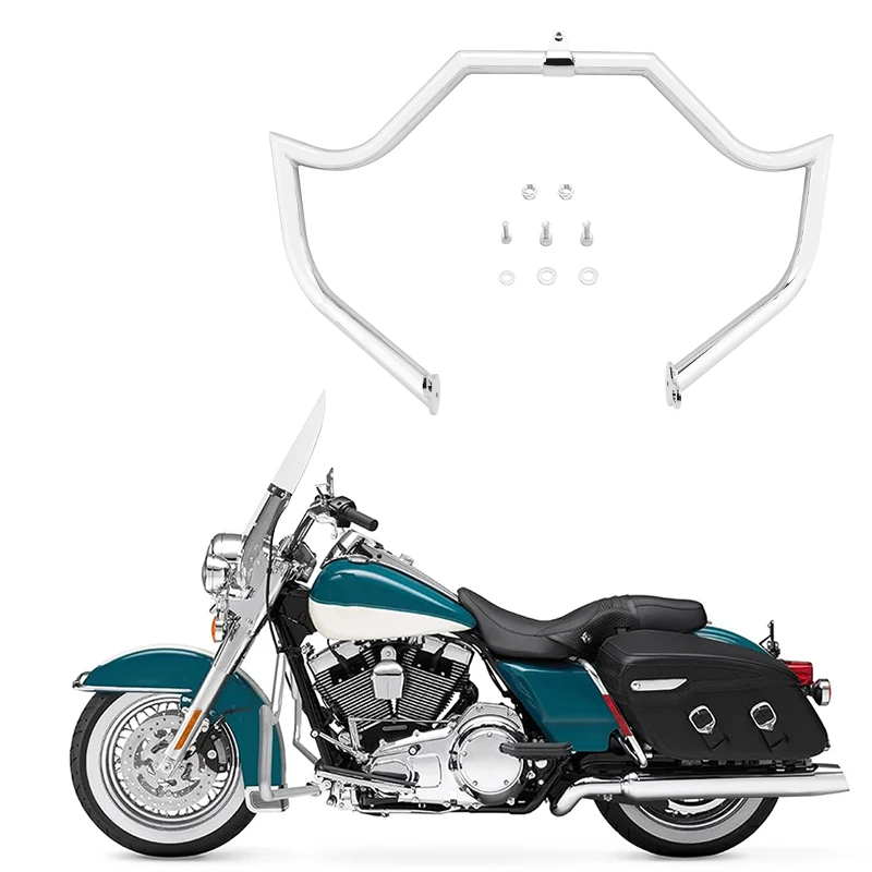 Motorcycle Chrome Sharp Angle Style Front Engine Guard Crash Bar For Harley Touring Road King Street Glide Electra 2009-2023
Motorcycle Chrome Sharp Angle Style Front Engine Guard Crash Bar For Harley Touring Road King Street Glide Electra 2009-2023