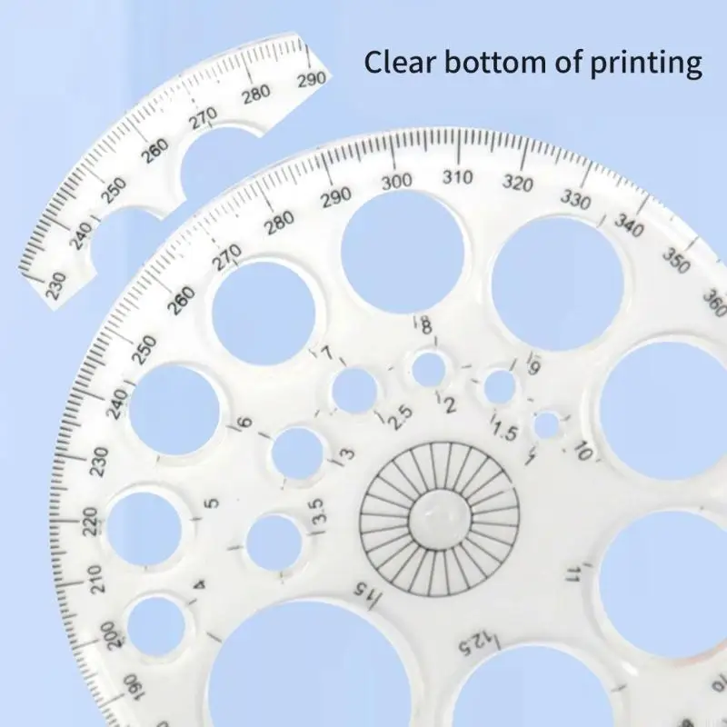 5 Pcs/Set Round Circle Template Circle Stencil Circle Ruler Circle Protractor Large and Small Circle Drawing Aid Tool
5 Pcs/Set Round Circle Template Circle Stencil Circle Ruler Circle Protractor Large and Small Circle Drawing Aid Tool