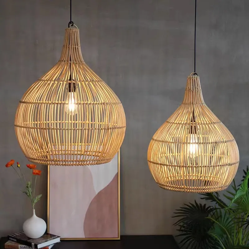 Nordic bird cage pendant light hand-woven logs rattan Lamp for living room bedroom Restaurant Kitchen dining table hanging lamp
Nordic bird cage pendant light hand-woven logs rattan Lamp for living room bedroom Restaurant Kitchen dining table hanging lamp