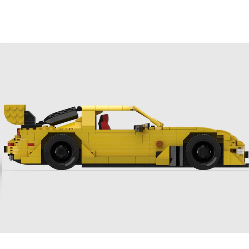 Building Block Sports Car RX7 Racing Assembly Model MOC-265116 Birthday Gift New Year Toy Gift