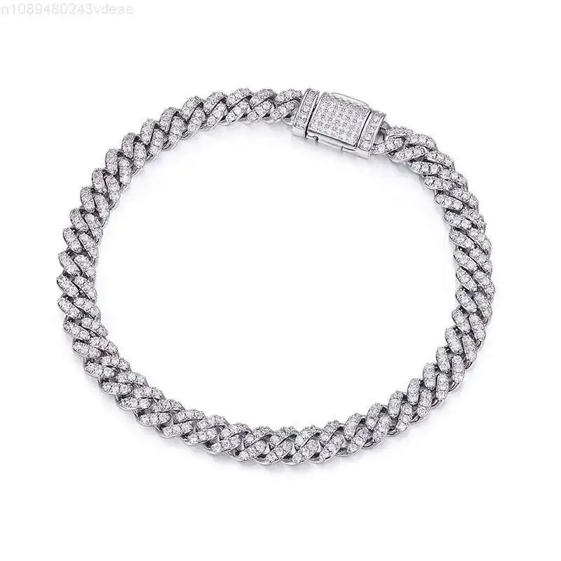 Wholesale Silver Cuban Link Chain Fashion Jewelry for Men 925 Solid Silver With Vvs Moissanite Diamond for Hip Hop Necklace
Wholesale Silver Cuban Link Chain Fashion Jewelry for Men 925 Solid Silver With Vvs Moissanite Diamond for Hip Hop Necklace