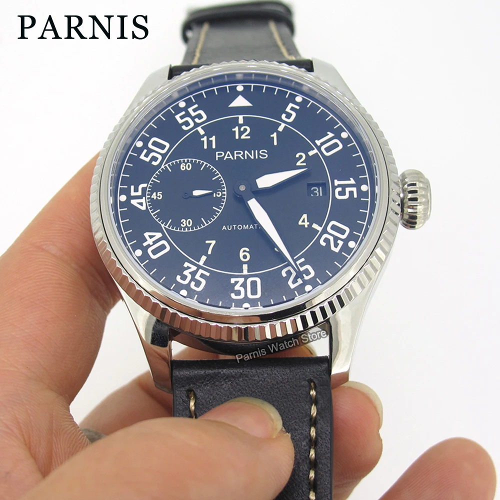45mm Parnis Automatic Movement Black Dial Men Mechanical Casual Watch Stainless Bracelet
45mm Parnis Automatic Movement Black Dial Men Mechanical Casual Watch Stainless Bracelet