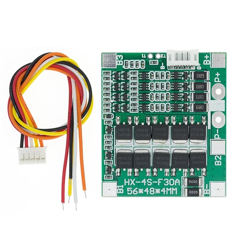 Four strings of four strings 14.8V 16. Protection board 30A discharge with equalization 18650 battery protection board
Four strings of four strings 14.8V 16. Protection board 30A discharge with equalization 18650 battery protection board