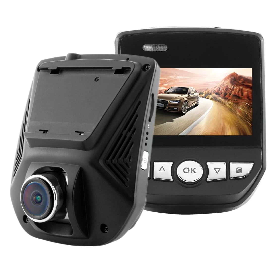 A305 Car DVR Camera 2.45 inch IPS Screen Full HD 1080P 170 Degree Wide Angle Viewing, Support Motion Detection / TF Card /
A305 Car DVR Camera 2.45 inch IPS Screen Full HD 1080P 170 Degree Wide Angle Viewing, Support Motion Detection / TF Card /