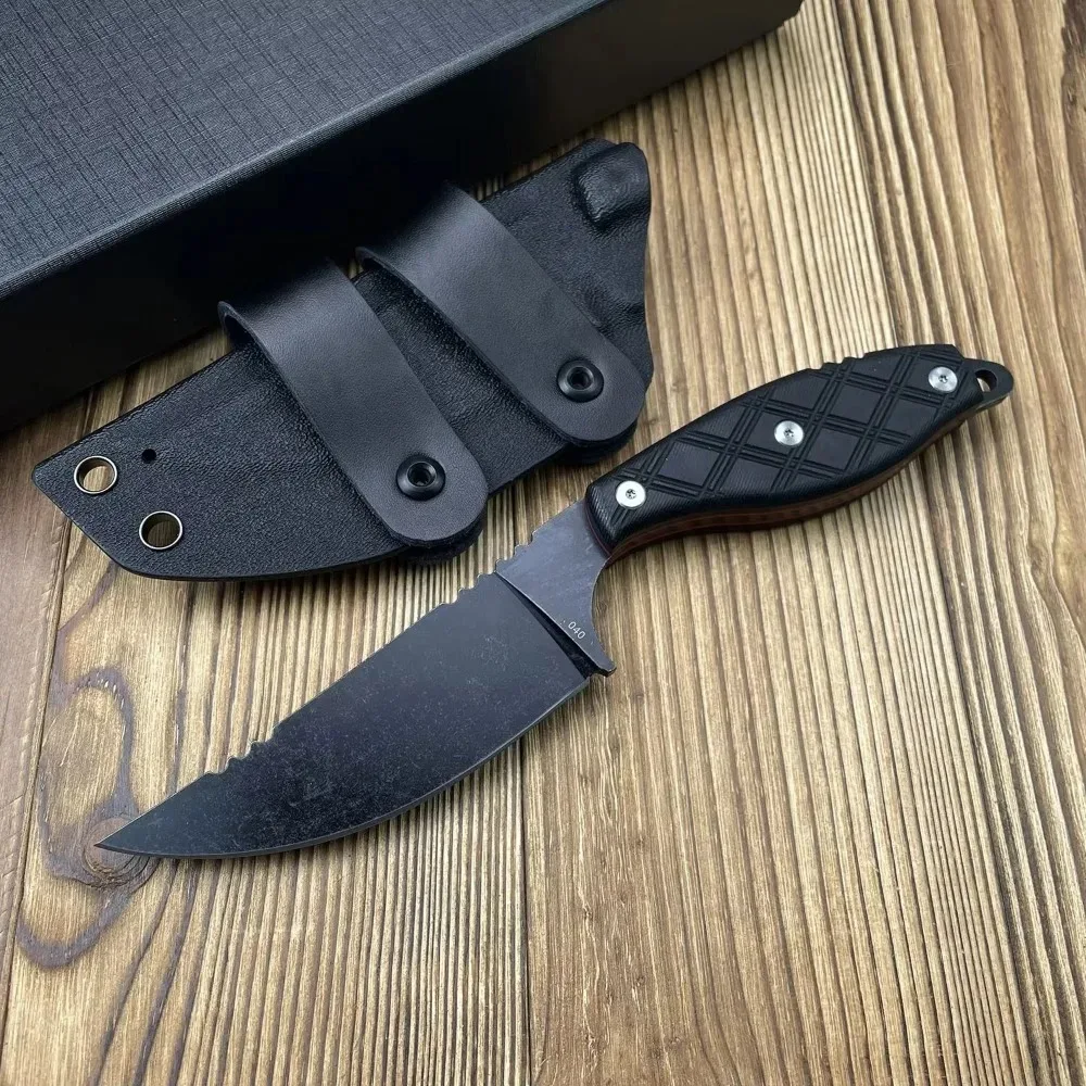 V040 Outdoor Bushcraft Fixed Blade Knife G10 Handle 8Cr13Mov Blade with Sheath Hunting Knife Utility Gift Knife
V040 Outdoor Bushcraft Fixed Blade Knife G10 Handle 8Cr13Mov Blade with Sheath Hunting Knife Utility Gift Knife