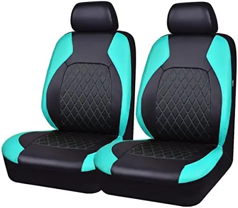 Universal Pu Leather Car Seat Covers - Airbag Compatible, 6-Pc Set, Black & Mint, Fits Cars & SUVs
Universal Pu Leather Car Seat Covers - Airbag Compatible, 6-Pc Set, Black & Mint, Fits Cars & SUVs