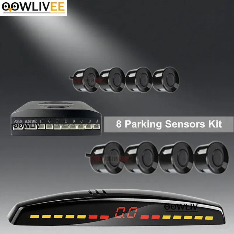 OOWLIVEE Electromagnetic LED Car Parkronics 4 Parking Sensor 22mm Front + Back Radar Detector Black/White/Silver Car Accessories
OOWLIVEE Electromagnetic LED Car Parkronics 4 Parking Sensor 22mm Front + Back Radar Detector Black/White/Silver Car Accessories